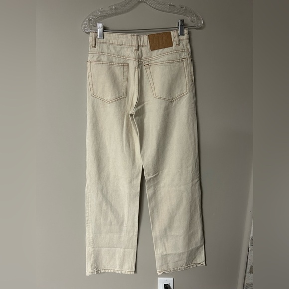H&M Beige Straight Leg Carpenter Jeans - Picture 3 of 4